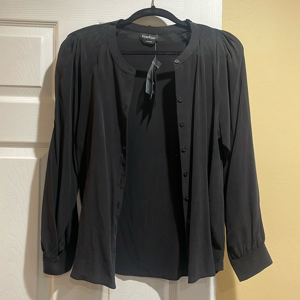 Bebe button up blouse